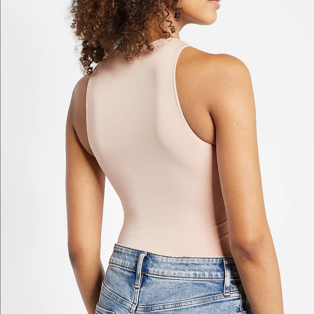 Express leotard pink brand NWT